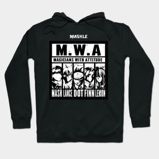 MASHLE: MAGIC AND MUSCLES (M.W.A. MAGICIANS WITH ATTITUDE) GRUNGE STYLE Hoodie